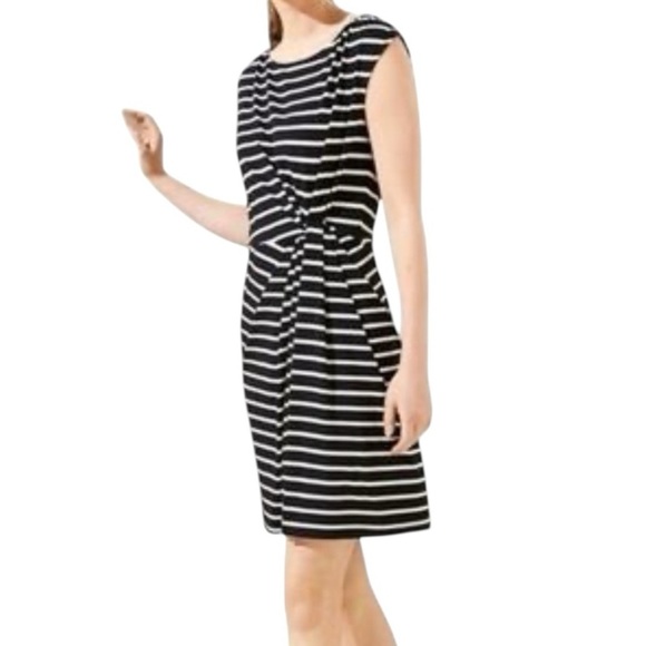 🌹LOFT CINCHED OPEN WRAP/w UNDERNEATH SKIRT DRESS - Picture 1 of 10